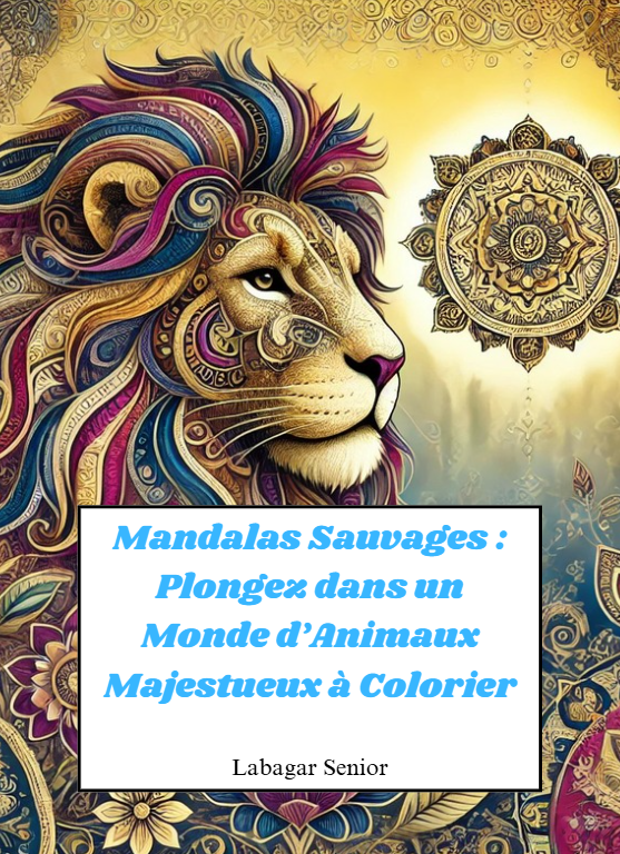Mandalas Sauvages : Plongez dans un Monde d'Animaux Majestueux à Colorier